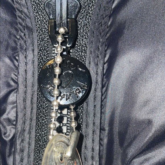 Betsey Johnson Reversible Black and White Floral Vest - Picture 6 of 8